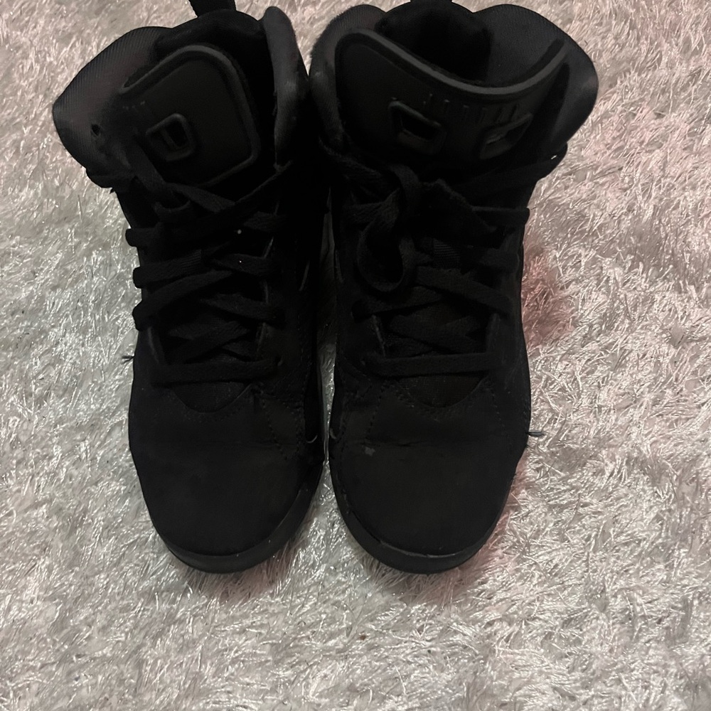 Kids Black High-Top Sneakers